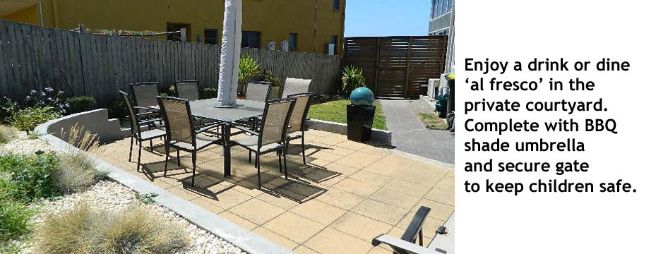 Private Courtyard Port Fairy Sandy Cove